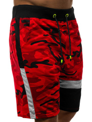 Moške kratke hlače rdeče OZONEE JS/KK300160