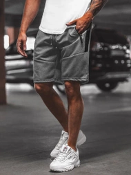 Moške športne kratke hlače grafitne OZONEE O/WW20013/3