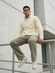 Moška jopa ecru OZONEE JS/HH016/1