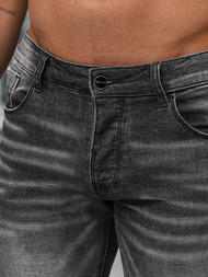 Moške Kavbojke Črne OZONEE NB/MP0070NZ