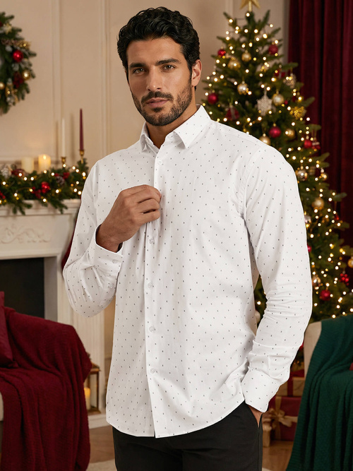 Moška srajca bela OZONEE V/V180Z