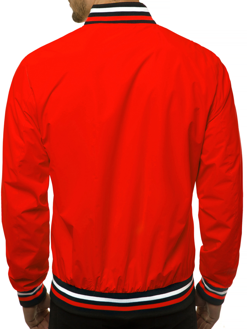 Moška bomber jakna rdeča OZONEE N/6197