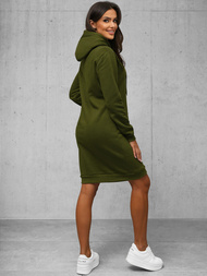 Ženska jopa s kapuco kaki OZONEE JS/YS10005/29Z