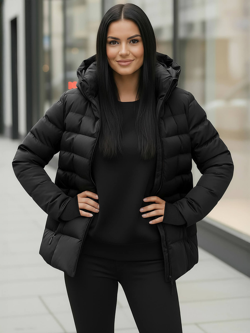 Ženska zimska jakna črna OZONEE JS/M769/392