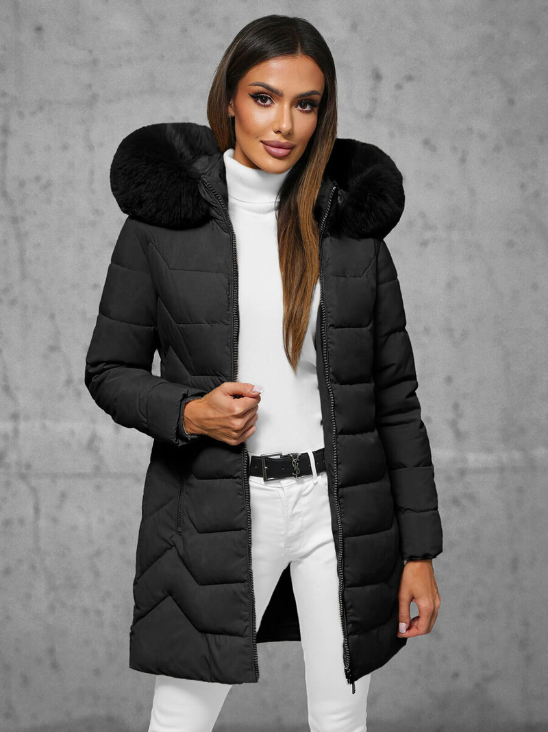 Ženska jakna črna OZONEE JS/16M9121/392