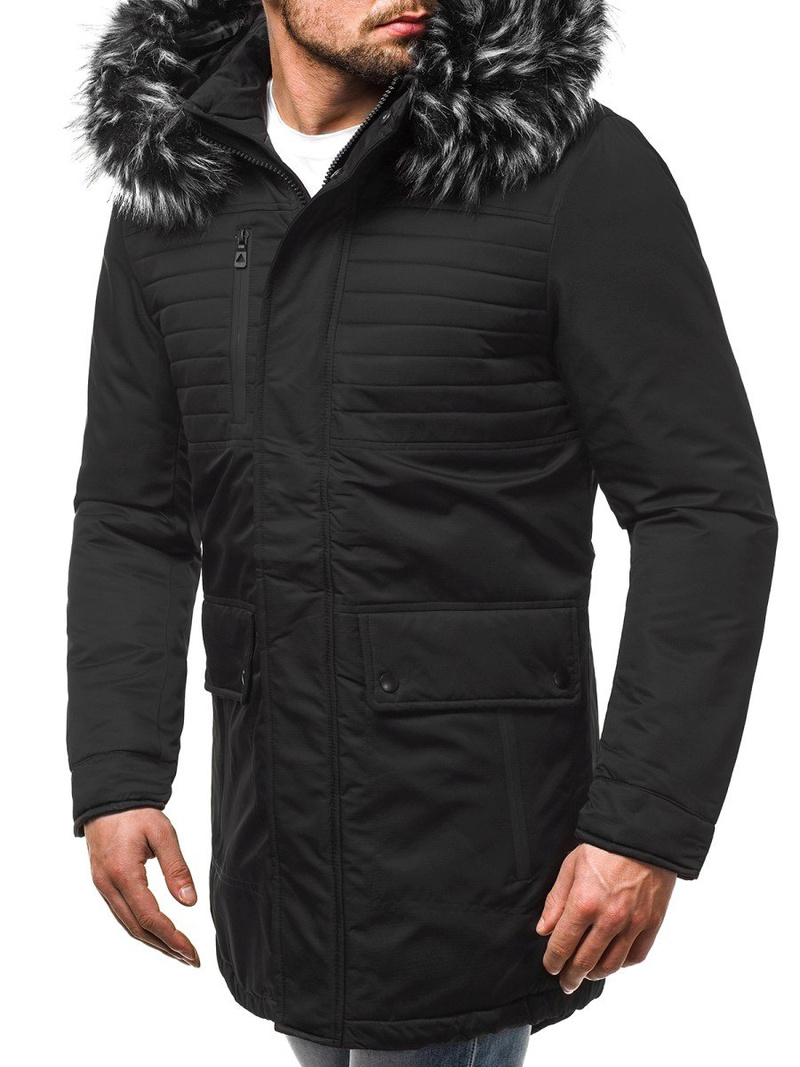 Moška zimska jakna črna OZONEE O/99115