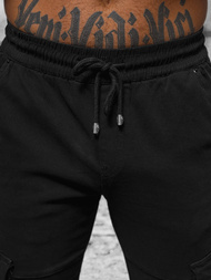 Moške Hlače Chino Jogger Črne OZONEE NB/MP0105NZ