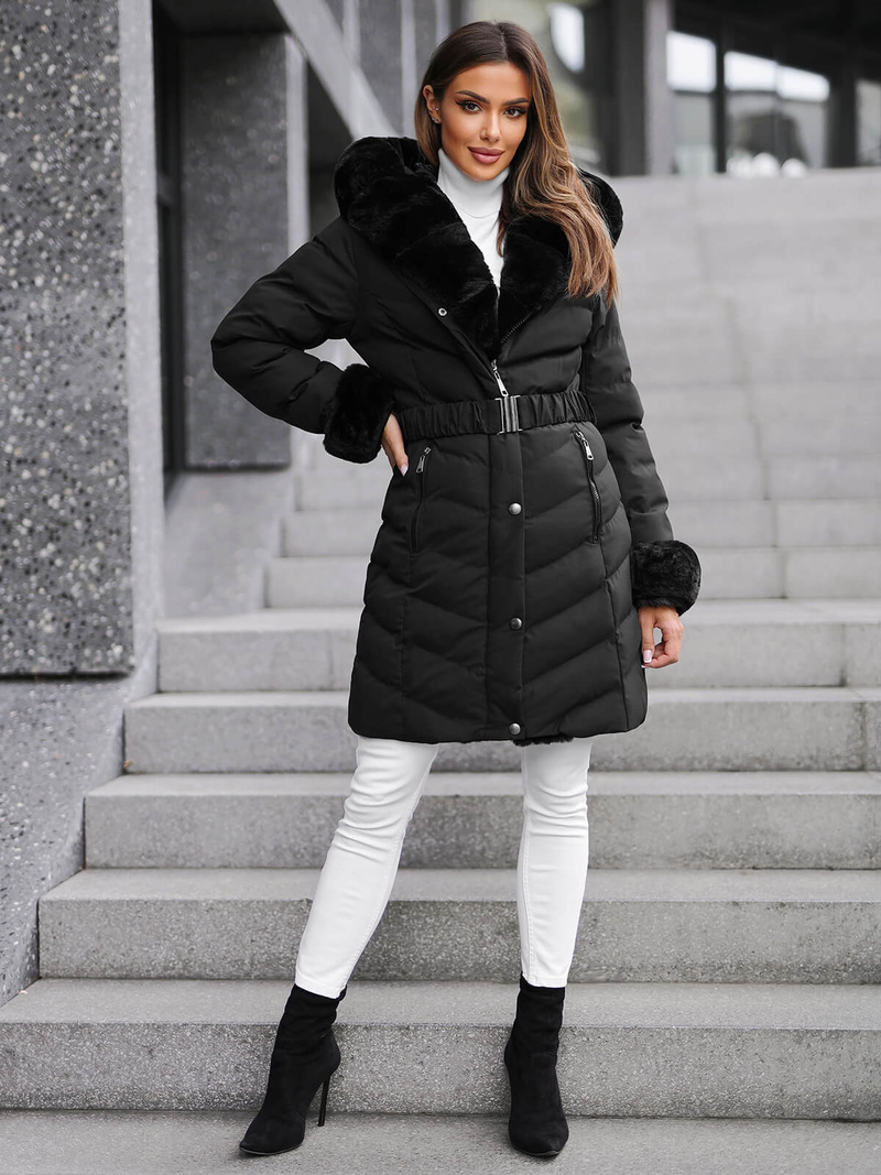 Ženska jakna črna OZONEE JS/5M3156/392