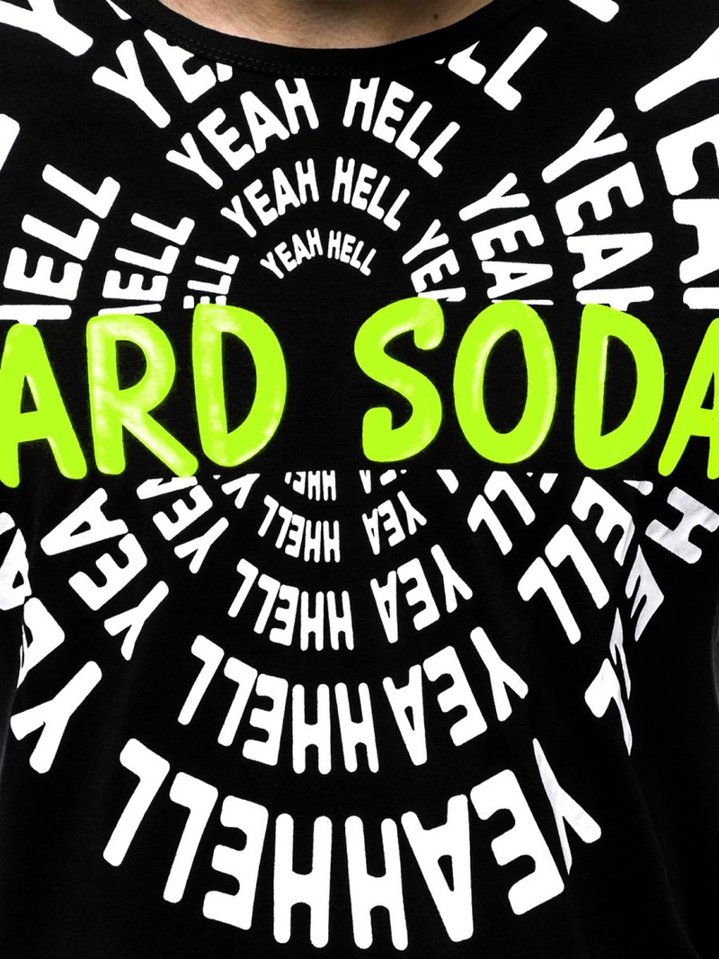 Moška majica črna OZONEE JS/KS1948Z