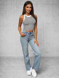 Ženski brezrokavnik belo/črna OZONEE O/JK6557