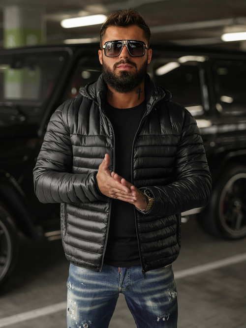 Moška jakna črna OZONEE JS/16M9336/392BZ