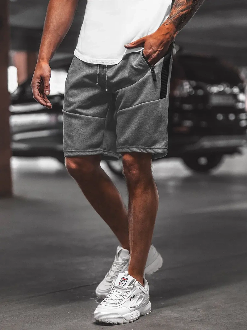 Moške športne kratke hlače grafitne OZONEE O/WW20013/3