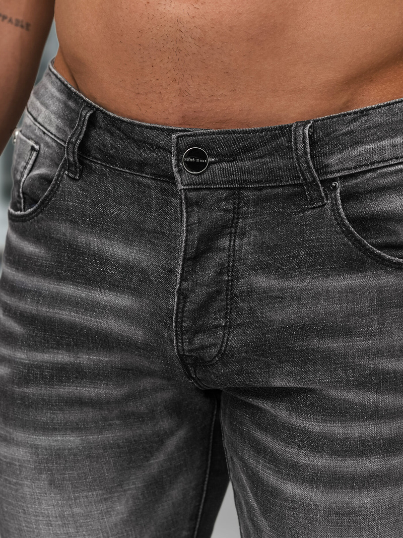 Moške Kavbojke Črne OZONEE NB/MP0070NZ