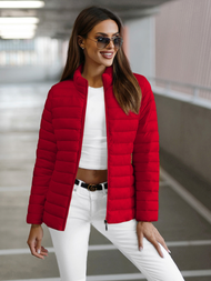 Ženska jakna rdeča OZONEE JS/16M9111/270Z