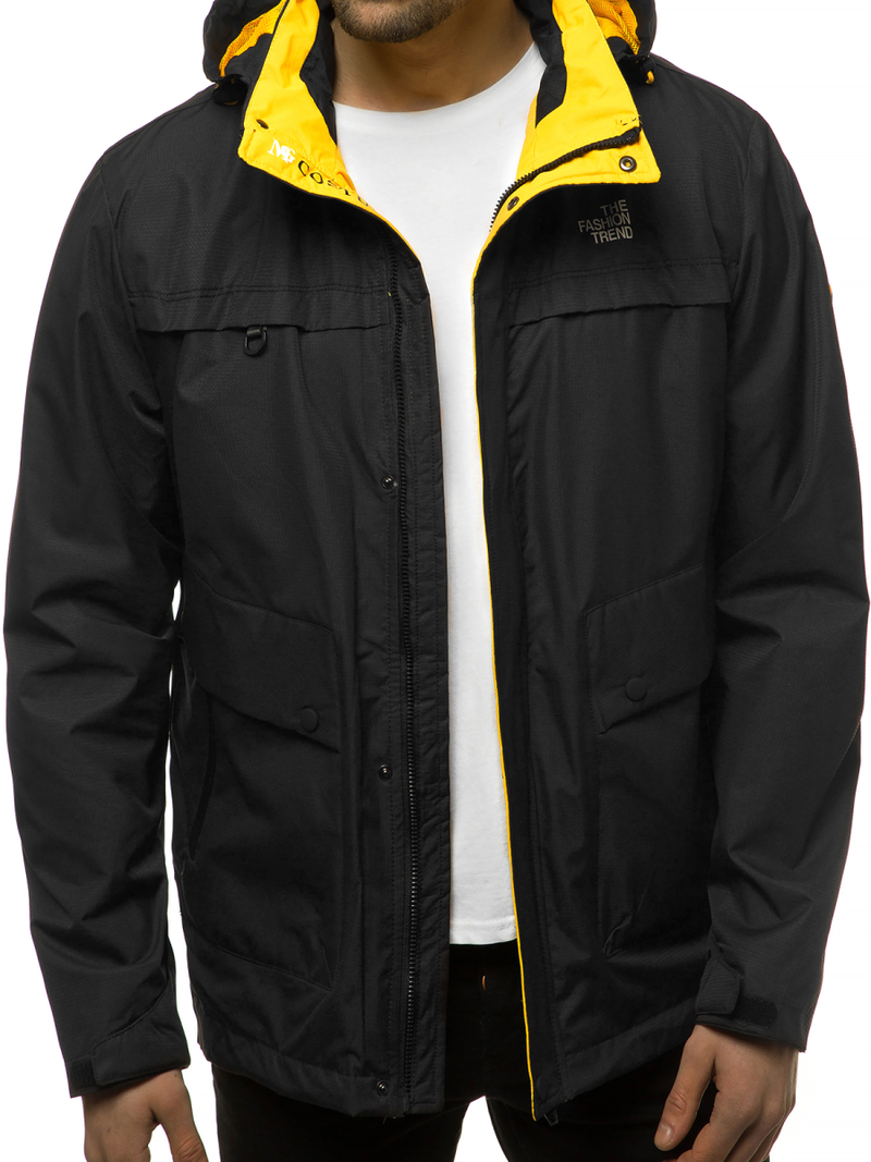 Moška prehodna jakna črna OZONEE MG/2510