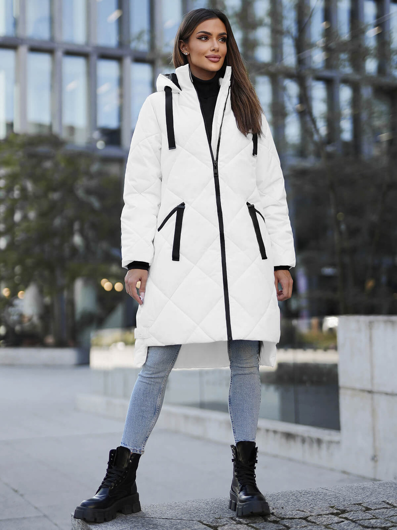 Ženska jakna bela OZONEE JS/5M3168/281