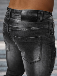 Moške kavbojke črne OZONEE NB/MP0155N