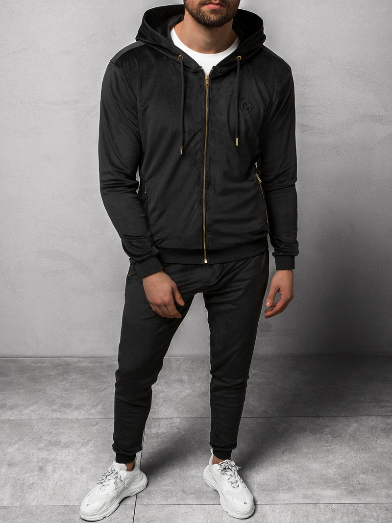 Moška trenirka črna OZONEE O/12128