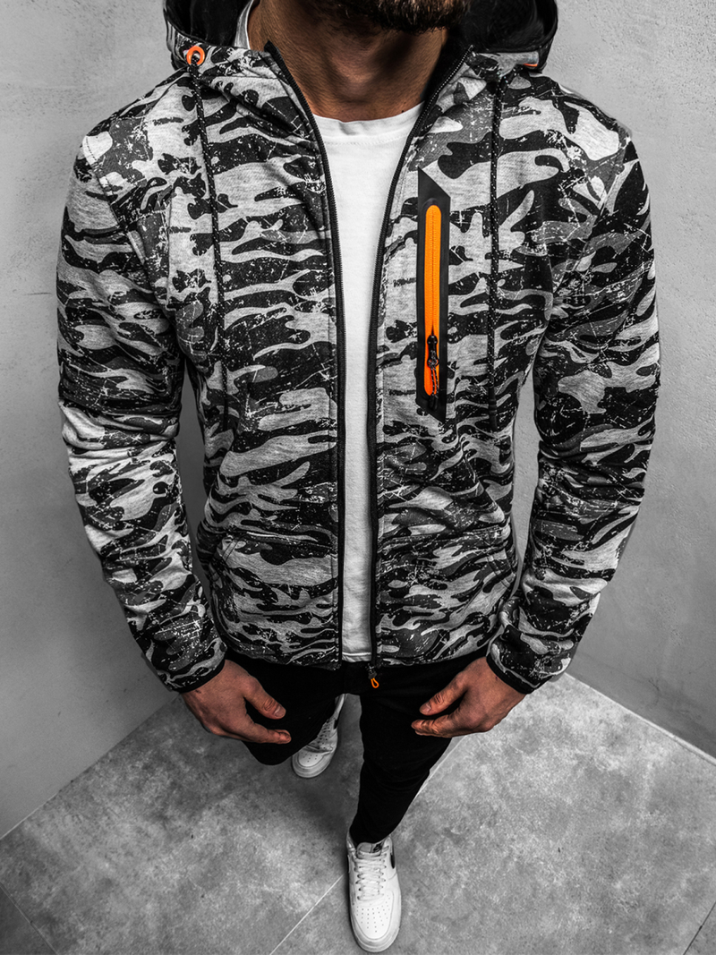 Moška jopa siva OZONEE JS/DD99-20Z