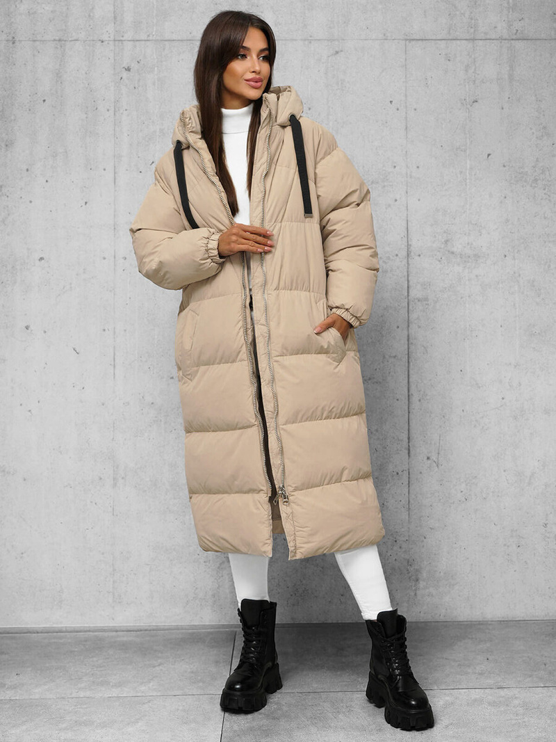 Ženska jakna bež OZONEE JS/5M3163/62Z