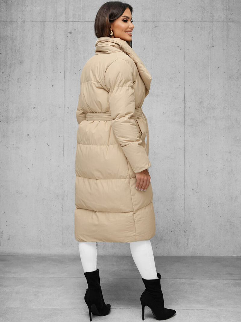 Ženska zimska jakna bež OZONEE JS/M737/62Z