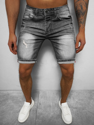 Moške Kratke Jeans Hlače Črne OZONEE NB/MP0044N