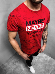 Moška majica rdeča OZONEE JS/SS10915Z