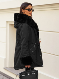 Ženska zimska jakna črna OZONEE JS/16M9062/392Z