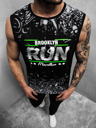 Moška majica brez rokavov črna OZONEE JS/KS2075Z