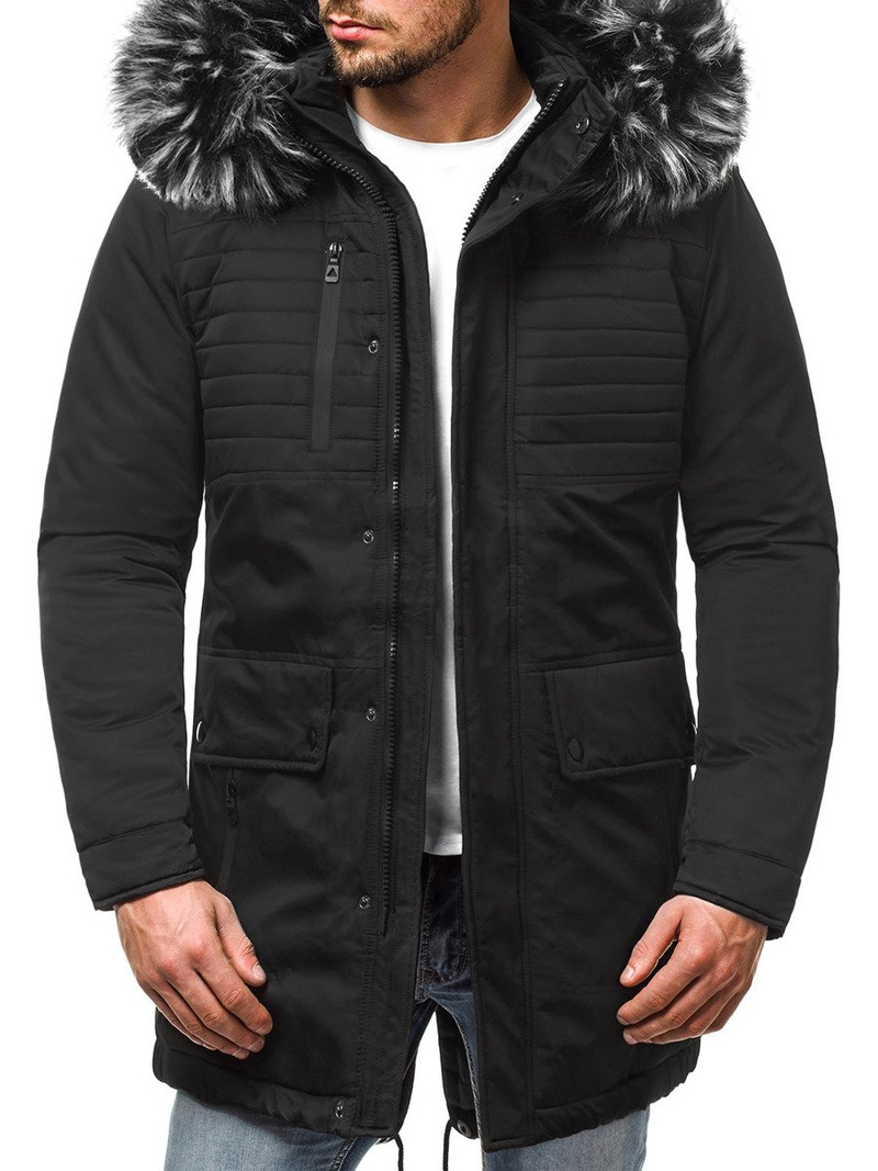 Moška zimska jakna črna OZONEE O/99115