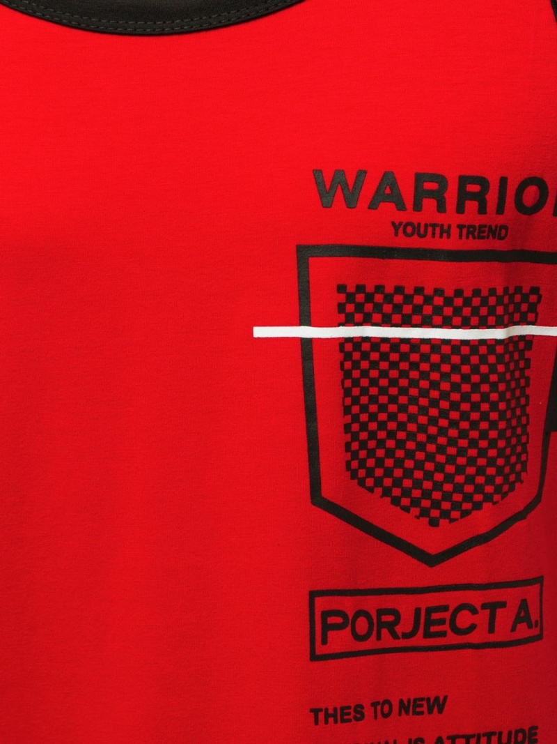 Moška majica brez rokavov rdeča OZONEE JS/SS11076