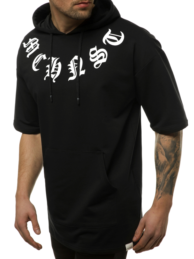 Moška jopa s kapuco črna OZONEE MACH/1183