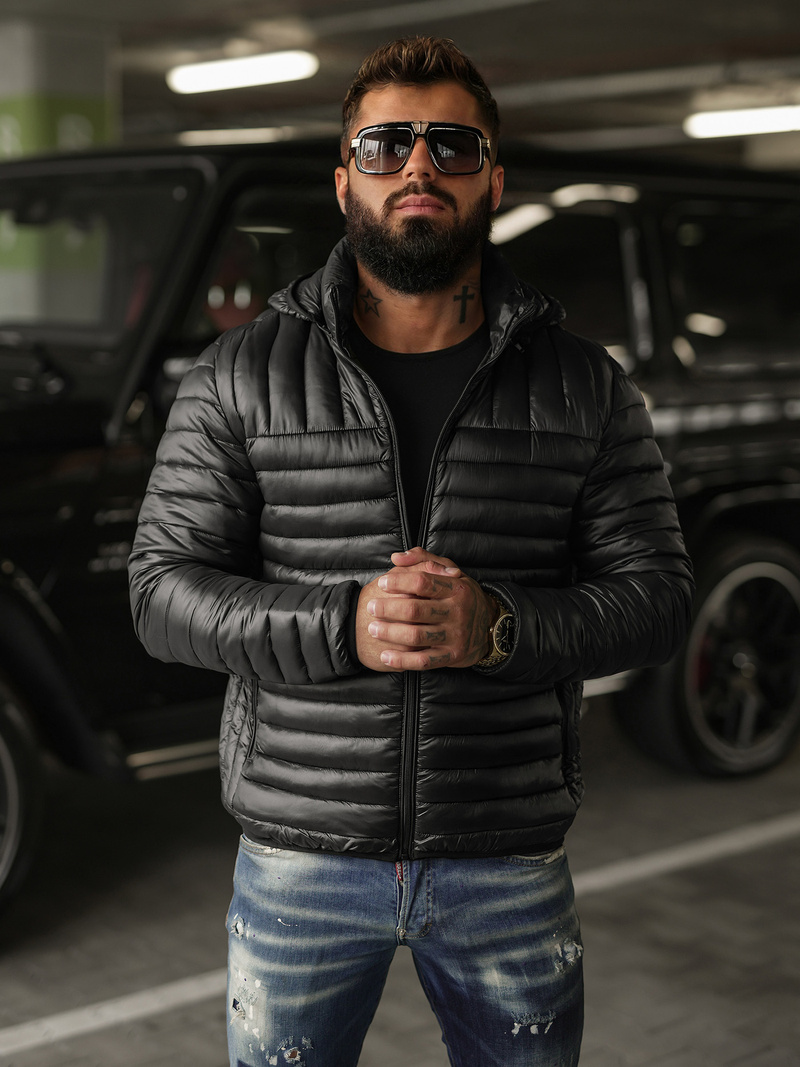 Moška jakna črna OZONEE JS/16M9336/392BZ