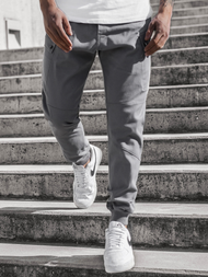 Moške hlače chino jogger sive OZONEE O/11103