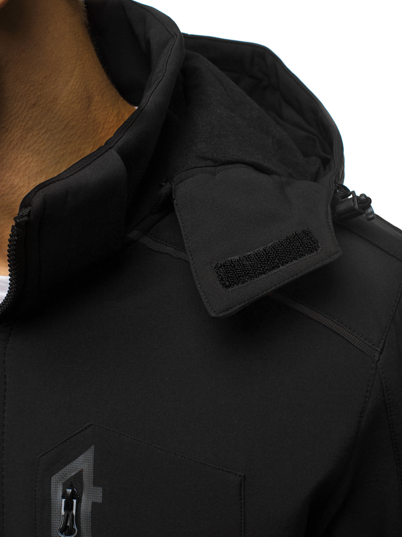 Moška softshell jakna črna OZONEE GE/12259