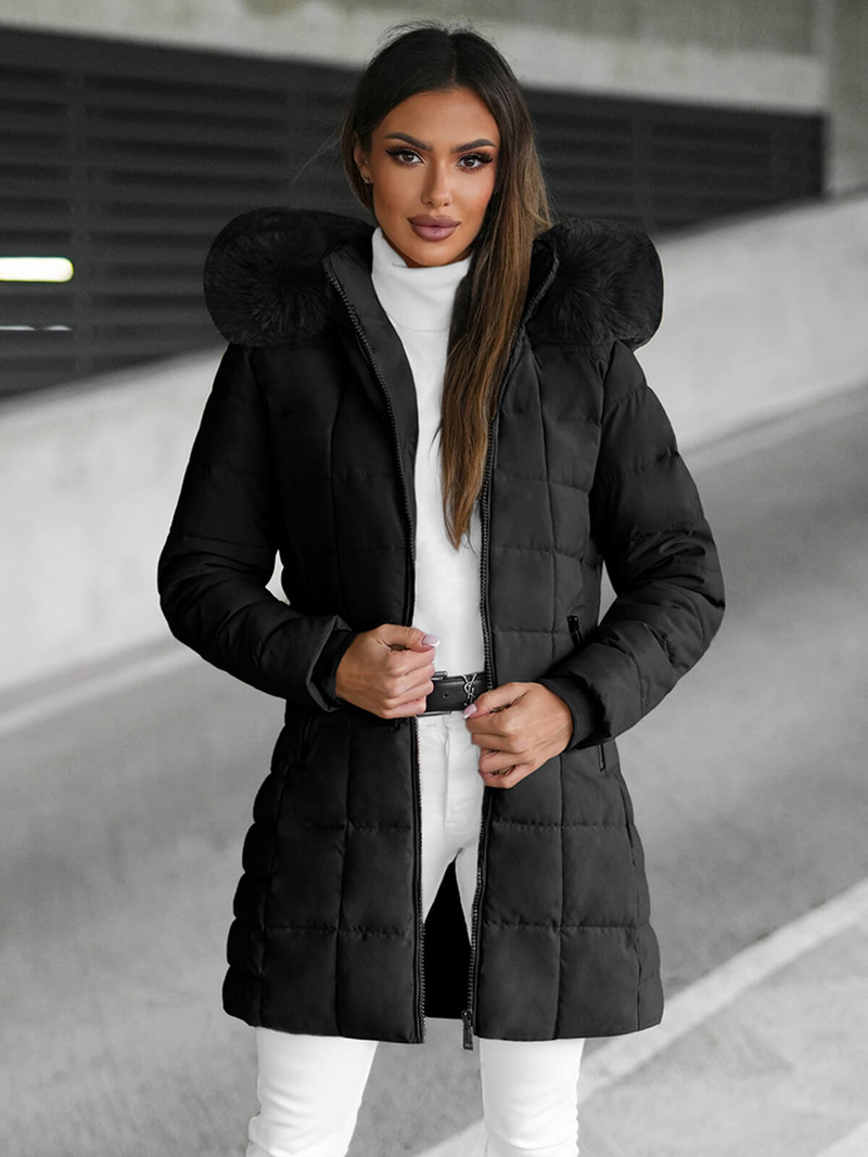 Ženska jakna črna OZONEE JS/16M9119/392Z