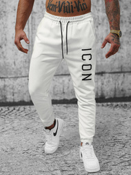 Moške športne hlače bele OZONEE O/D9125