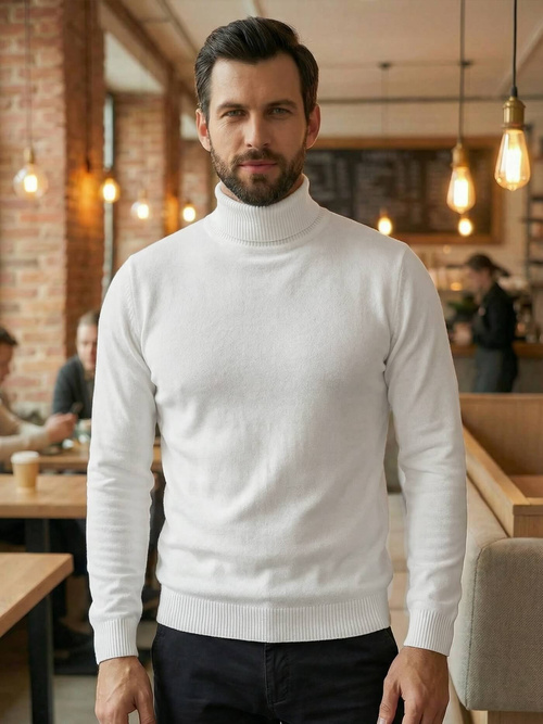 Moški puli beli OZONEE JS/59B3603/1