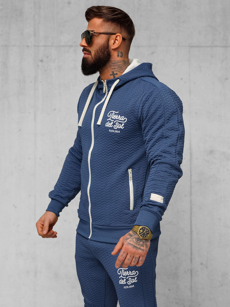 Moška trenirka indigo OZONEE O/FF5032AB