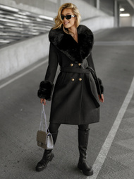 Ženski plašč črna OZONEE JS/61M8509/392