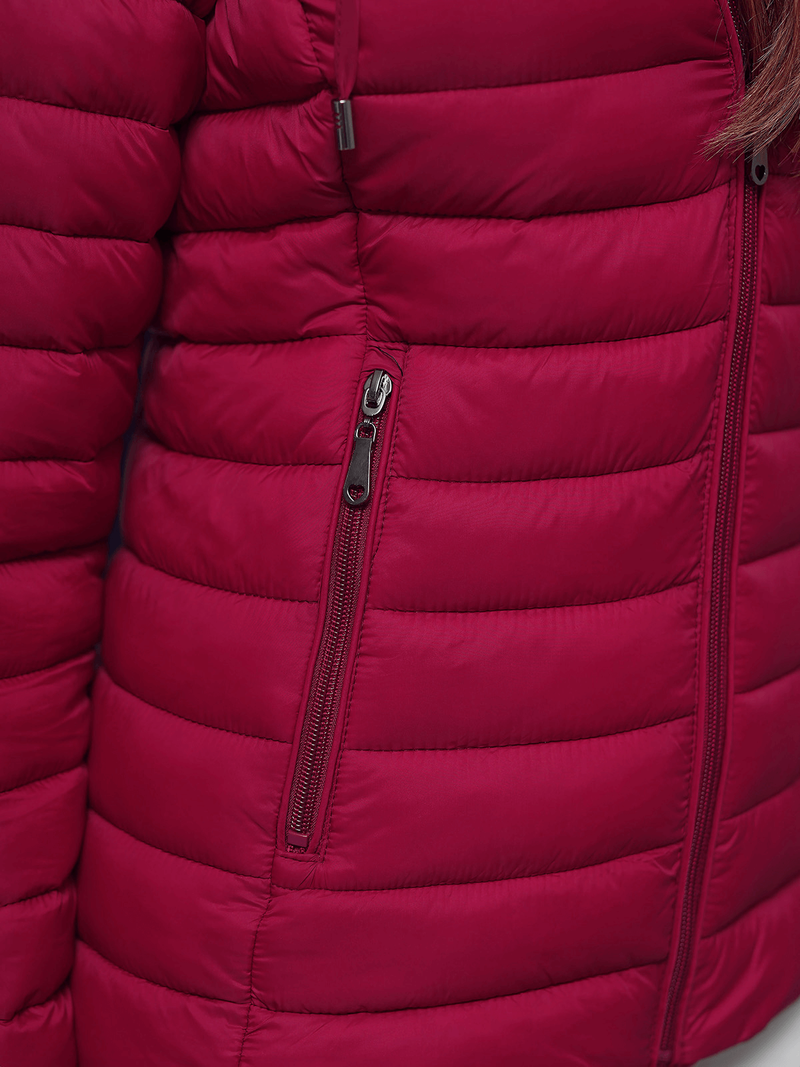 Ženska jakna bordo OZONEE JS/16M9101/06