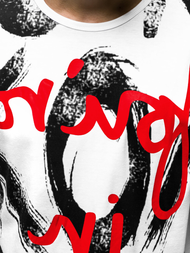 Moška majica bela OZONEE JS/KS1985Z