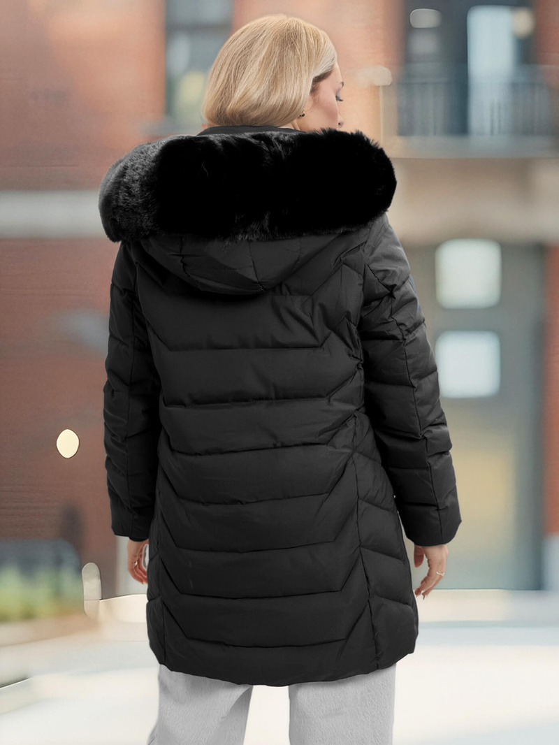 Ženska jakna črna OZONEE JS/16M9121/392Z