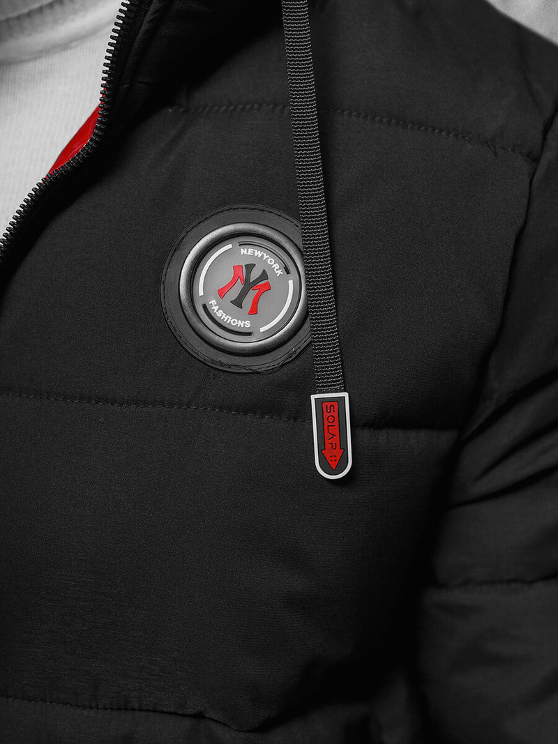 Moška zimska jakna črna OZONEE JS/84M3029/392