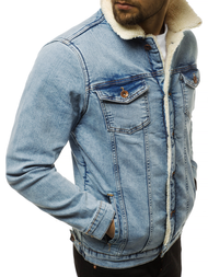 Moška jeans jakna svetlo-modra OZONEE BN/5940