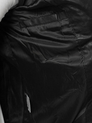 Moška usnjena jakna črna OZONEE YD/BF5916309Z