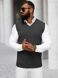 Moški pulover grafitne OZONEE NB/MM6005/3Z