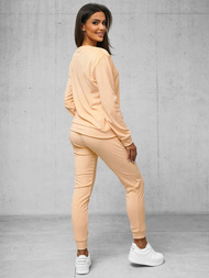 Ženski trenirka iz velurja losos OZONEE O/8C1173/150Z