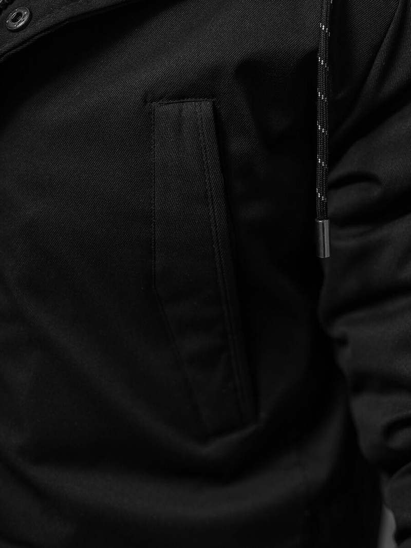 Moška zimska jakna črna OZONEE JS/5M120/392