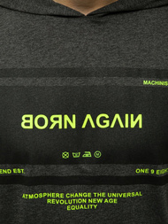 Moška majica brez rokavov grafitna OZONEE MACH/M1152